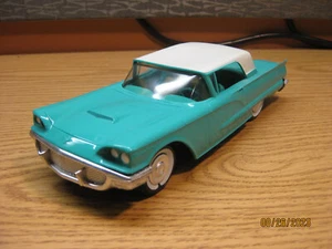 1958 FORD THUNDERBIRD HARDTOP 1/25 scale DEALER PROMO/FRICTION Model-AQUA - Picture 1 of 10