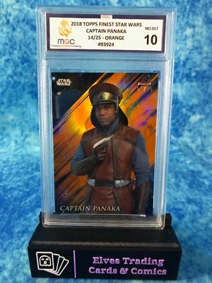 Star Wars Finest #17 Captian Panaka Orange 14/25 MGC 10 Graded Card Slab 93924 - Image 1 of 4