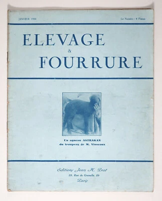 1930 FRANCE FUR BREEDING antique French magazine  - Image 1 of 4