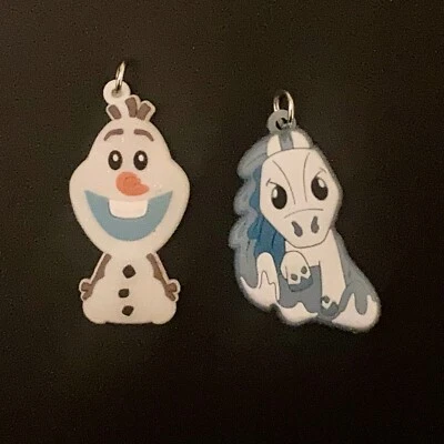 Disney Frozen Olaf & Nokk Colgante Goma Lote De 2 Foto 1 de 4