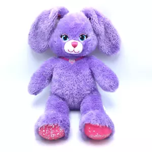 Build A Bear Paw Princess Conejo Púrpura Peluche Relleno Brillante BABW 16" Usado en excelente estado - Imagen 1 de 19