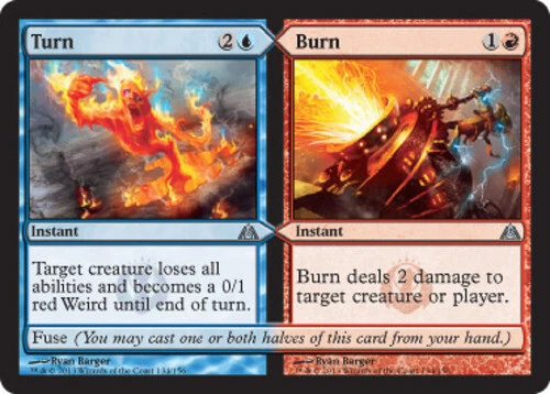 Dragon's Maze - Turn // Burn - Foil - Image 1 of 1