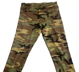 Rothco Women's Woodland Camouflage Workout Capris Pants, Size M, Spandex, NWT - Picture 1 of 8