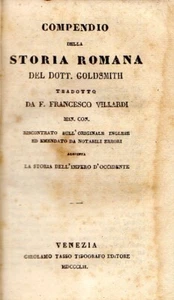Compendio della storia romana del Dott. Goldsmith - Venezia, 1852 - Picture 1 of 1