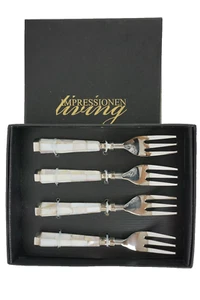 Impressionen Living Kuchengabel Set 4 Teilig Besteck Gabel Geschenkidee - Bild 1 von 4