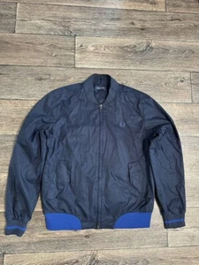 Fred Perry Bomber Jacket Mens medium navy blue - Picture 1 of 9