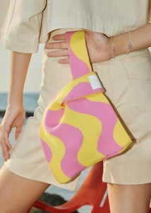 Bolso de Mano Bufflow Everyday ~ Bolso de Pulsera Tejido ~ Ligero ~ Colorido ~ Pequeño - Imagen 1 de 80