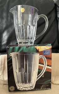 Bergerac 24% Lead Crystal Pitcher France 1994 Collectible Elegant Glass - Picture 1 of 7