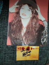 Kate Bush signed Portion of CD Cover With printed image 