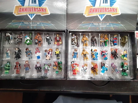 Minimates Lot (40+ figs, Marvel and DC, Cosmic Ghost Rider) 10th Anniversary Box Cover
