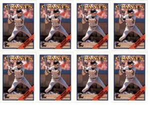 (8) 1988 Topps #472 Robby Thompson San Francisco Giants Card Lot - Picture 1 of 2
