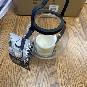 Hampton Bay 6.5" Metal Lantern w/ LED Candle 1007 933 579 - Picture 1 of 3