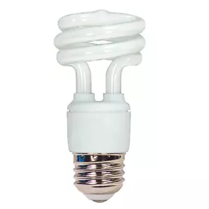 S7215 11W 120V T2 Mini Spiral Compact Fluorescent Medium E26 4100K Cool White - Picture 1 of 4
