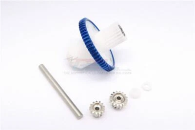 GPM CC100MG MAIN GEAR SET SPUR GEAR 59T MOTOR GEAR 13 / 18T RC EP TAMIYA CC01 - Image 1 of 4