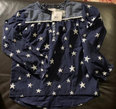 NUEVO TOP HANNA DIFFERENTSON NIÑAS G STAR AZUL MARINO DENIM Talla 10 $45 Foto 1 de 3