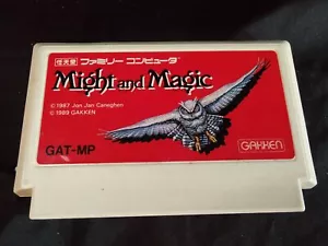 Solo cartucho Might and Magic M&M Nintendo Famicom FC NES, funcionando-g0727- - Imagen 1 de 10