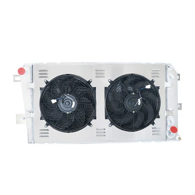 3-Row Radiator Shroud+Fan Fit 2001-05 Chevy Silverado 2500 3500HD Duramax 6.6L - Image 1 of 4