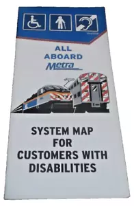 METRA SYSTEM MAP FOR CUSTOMERS WITH DISABILITIES - Picture 1 of 1