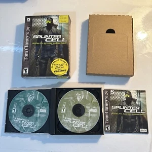 Tom Clancy's Splinter Cell: Stealth Action Redefined 3 Disc PC CD-ROM Complete - Picture 1 of 11