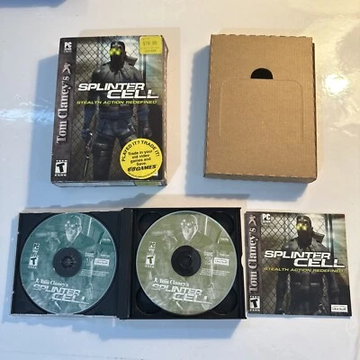Tom Clancy's Splinter Cell: Stealth Action Redefined 3 Disc PC CD-ROM Complete - Image 1 of 4