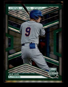 2023 Panini Elite Extra Edition Status Green #93 AJ Ewing SN,499 New York Mets - Picture 1 of 2