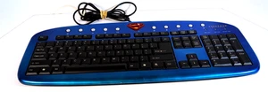 Keyboard SP-6000 Slim Blue, i-Rocks Superman Returns USB Wired with logo - Picture 1 of 8