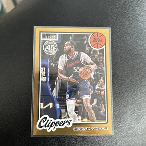 2025-26 Topps Basketball Derrick Jones Jr. 1980-81 Gold 17/50 Clippers - Picture 1 of 2