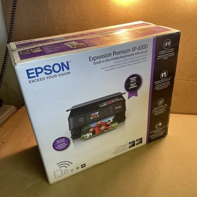 NEW IN BOX: Epson Expression Premium XP-6000 Wireless Printer Scanner Copier - Image 1 of 4