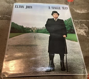 Póster promocional original vintage 1978 de Elton John “A Single Man” (24x18”), MCA - Imagen 1 de 7
