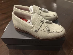 Scarpe da golf G/FORE da donna in nappa Brogue Cruiser Gallivanter Luxe in pelle - pietra - Foto 1 di 5