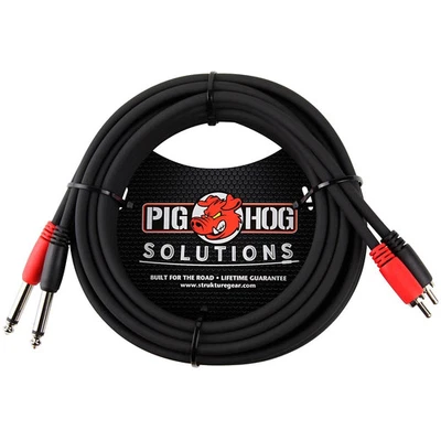 Pig Hog Solutions Dual Cable RCA to 1/4" (3 ft.) 15 ft. - Image 1 of 3