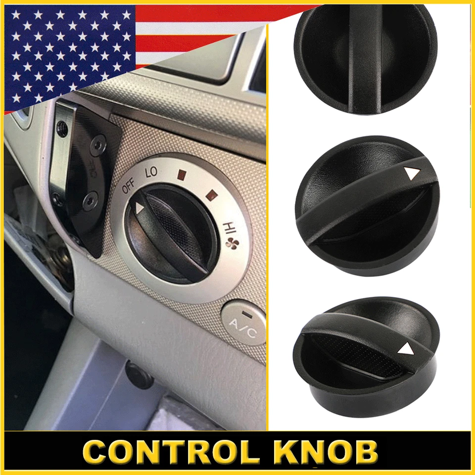 Kit de ajuste perfecto 3 perillas de control calentador aire acondicionado temperatura ventilador HVAC para Toyota Tacoma Foto 1 de 4