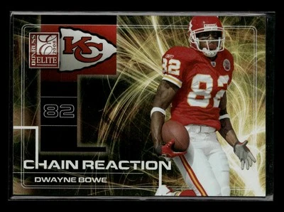 2008 Donruss Elite #CR-20 Dwayne Bowe Chain Reaction Gold #/800 - Image 1 of 2
