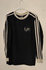 Vintage Korn Giant Long Sleeve Black Shirt White Stripes Band Logo Original