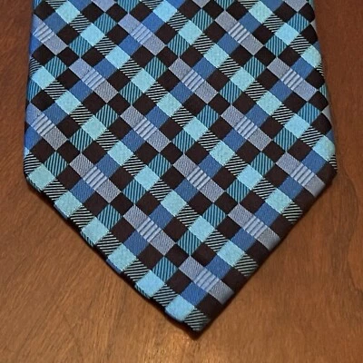 Corbata de cuello Sean John azul 100 % seda para hombre hecha en China Foto 1 de 4