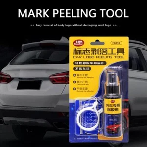 Car Badge Emblem Decal Removal Tool Kit - 60ml Adhesive Remover - Picture 1 of 10