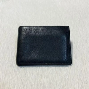 Gucci Wallet Leather Made in Italy Black Unisex Bifold excellent gift F/S - Picture 1 of 10