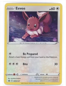 Eevee 🌀 Mini-Swirl🌀 ✨Cosmos Holo ✨ Star Promo 🐾 Pokemon SWSH127 NM 0321#294 - Picture 1 of 10