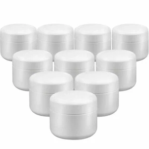 EuBeCos Gel-Dosen Cremedosen Tiegel leer 15ml - 10Stk Doppelwandig Extra stabil! - Bild 1 von 3