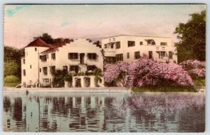 1910's GOLD EAGLE TAVERN BEAUFORT SC HANDCOLORED ALBERTYPE POSTCARD - Picture 1 of 2