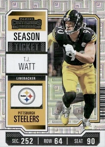 TJ Watt - 2023 Panini Contenders - Silver Mojo Prizm #85 - Bild 1 von 2