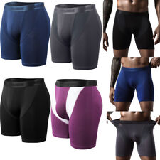 Men Boxer Underwear Pants Seamless Shorts Breathable Compression Sport Briefs AU