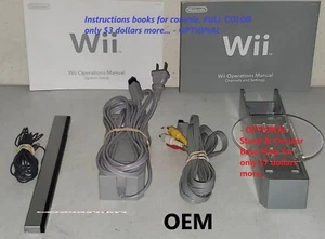 Official Wii AC Adapter Sensor Bar Stand_AV Cable Power Supply Replacement - OEM - Picture 1 of 17