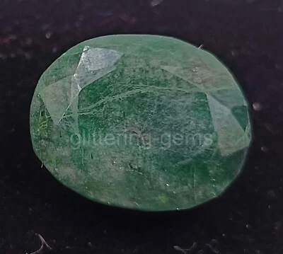 Lab-Created Green Emerald 18.95 Ct IGL Certified Oval Cut Loose Gemstone 5JSD - Image 1 of 4