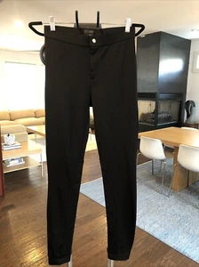 Donna J. Pantalone Ponte Crew Nero Elasticizzato Stile Jodhpur "Pixie" Taglia 2R - Foto 1 di 8