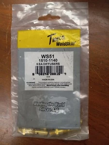Tweco WS51 Weldskill Gas Diffuser 1510-1140 5 PACK - Picture 1 of 2