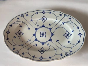 Alte Schale Indisch Blau Kornblumenmuster - Bild 1 von 2