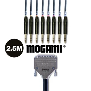 2.5m D-SUB Analog Tascam Standard  DB25 Multicore Mogami | 8 Way NP3X Neutrik BK - Picture 1 of 10