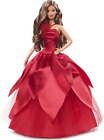 Barbie Signature 2022 Holiday Doll with Brunette Hair, Collectible Series