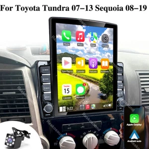 Car Radio GPS Nav CarPlay For Toyota Tundra 2007-13 Sequoia 2008-19 Android 13.0 - Picture 1 of 12